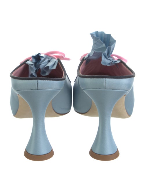 Manolo Blahnik Satin Mules