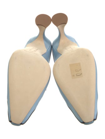 Manolo Blahnik Satin Mules