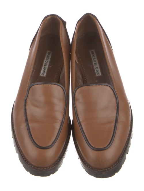 Manolo Blahnik Leather Loafers