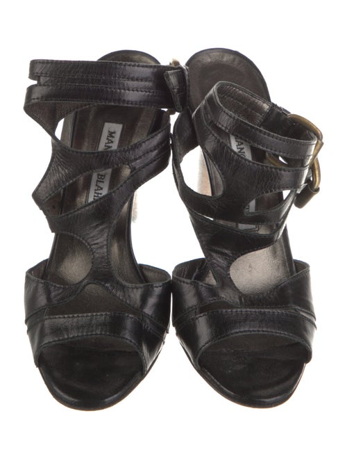 Manolo Blahnik Leather Gladiator Sandals