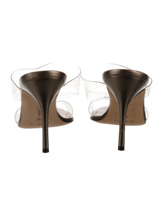 Manolo Blahnik Leather Slides