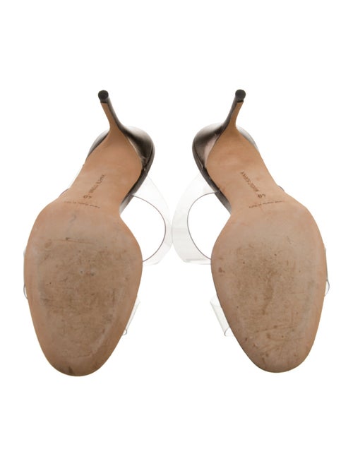 Manolo Blahnik Leather Slides