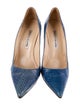 Manolo Blahnik Snakeskin Animal Print Pumps