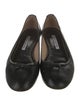 Manolo Blahnik Leather Ballet Flats