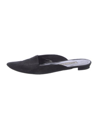 Manolo Blahnik Suede Flats