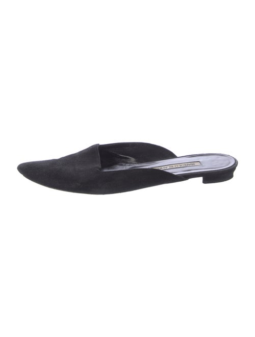 Manolo Blahnik Suede Flats