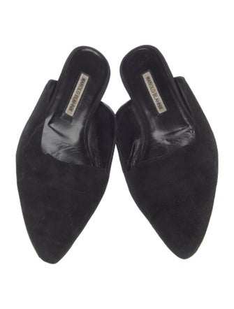 Manolo Blahnik Suede Flats