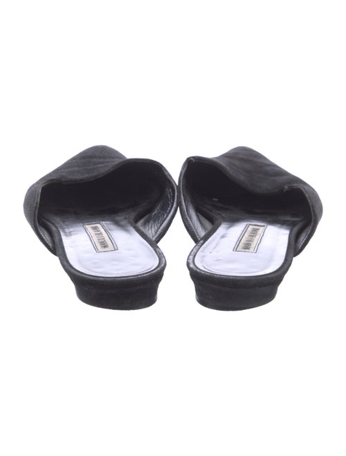 Manolo Blahnik Suede Flats