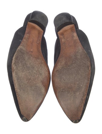 Manolo Blahnik Suede Flats