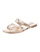 Manolo Blahnik Leather Slides