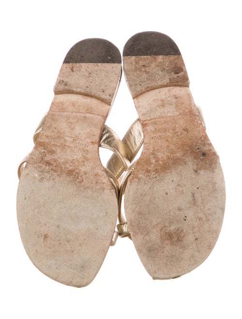 Manolo Blahnik Leather Slides