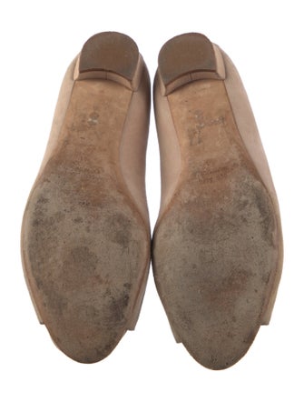 Manolo Blahnik Suede Animal Print Ballet Flats