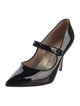 Manolo Blahnik Patent Leather Grosgrain Trim Pumps