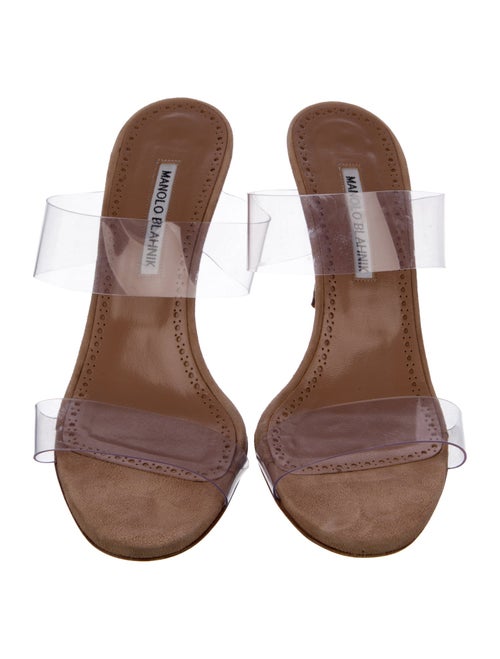 Manolo Blahnik Suede Slides