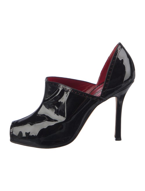 Manolo Blahnik Patent Leather D'Orsay Pumps