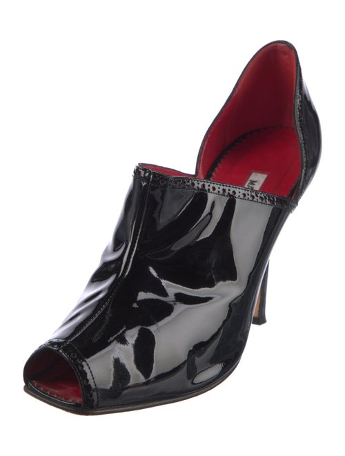 Manolo Blahnik Patent Leather D'Orsay Pumps