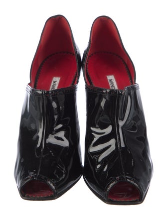 Manolo Blahnik Patent Leather D'Orsay Pumps