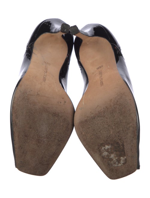 Manolo Blahnik Patent Leather D'Orsay Pumps