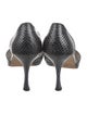 Manolo Blahnik Snakeskin Animal Print D'Orsay Pumps