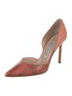 Manolo Blahnik Suede D'Orsay Pumps