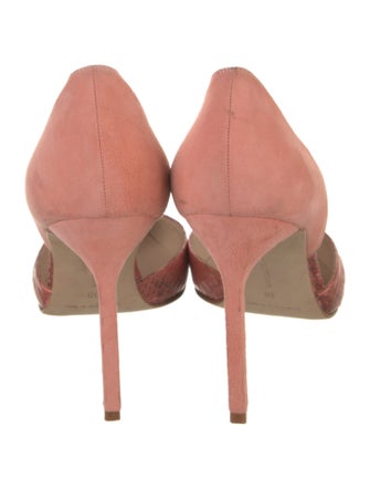 Manolo Blahnik Suede D'Orsay Pumps