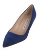 Manolo Blahnik Suede Pumps