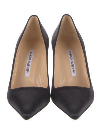 Manolo Blahnik Satin Pumps