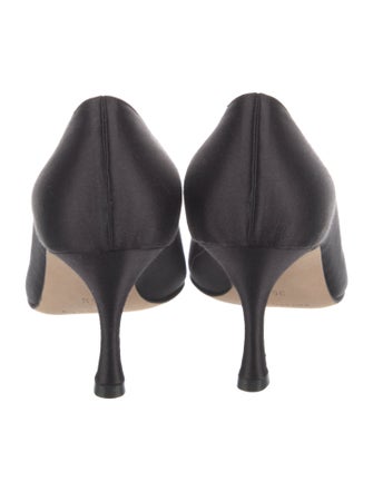 Manolo Blahnik Satin Pumps