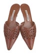 Manolo Blahnik Leather Mules