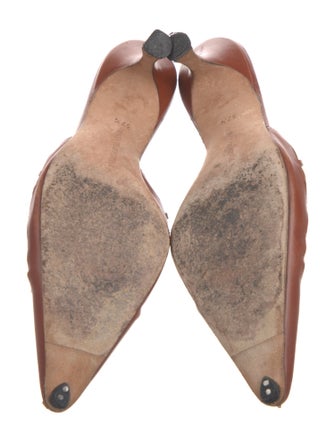 Manolo Blahnik Leather Mules