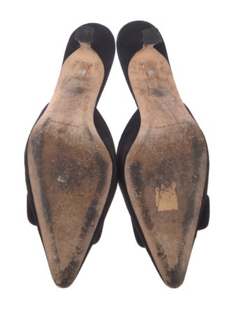 Manolo Blahnik Suede Mules