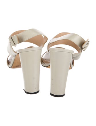 Manolo Blahnik Leather Slingback Pumps