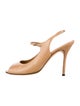 Manolo Blahnik Leather Slingback Sandals