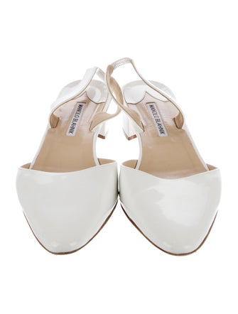 Manolo Blahnik Patent Leather Slingback Pumps