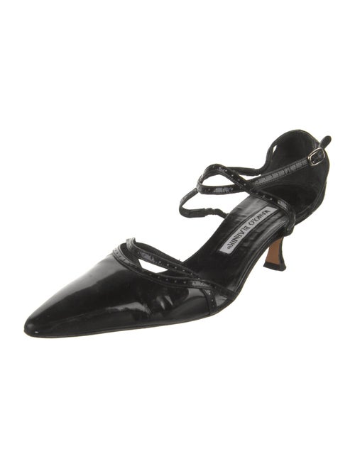 Manolo Blahnik Patent Leather D'Orsay Pumps