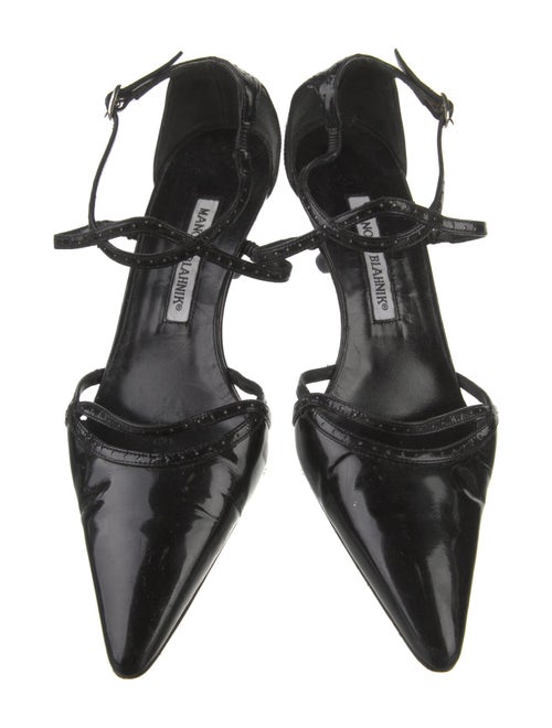 Manolo Blahnik Patent Leather D'Orsay Pumps