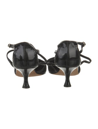 Manolo Blahnik Patent Leather D'Orsay Pumps