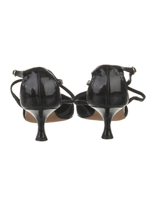 Manolo Blahnik Patent Leather D'Orsay Pumps