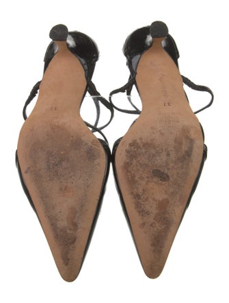 Manolo Blahnik Patent Leather D'Orsay Pumps