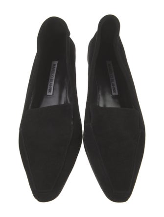 Manolo Blahnik Suede Flats