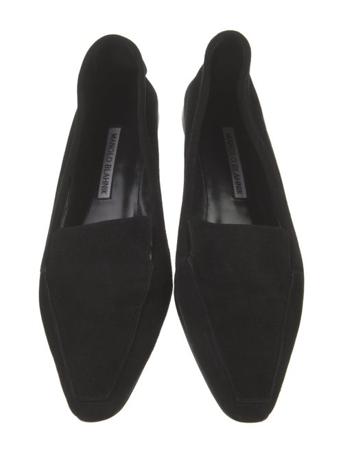 Manolo Blahnik Suede Flats