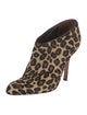Manolo Blahnik Ponyhair Animal Print Boots