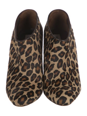 Manolo Blahnik Ponyhair Animal Print Boots