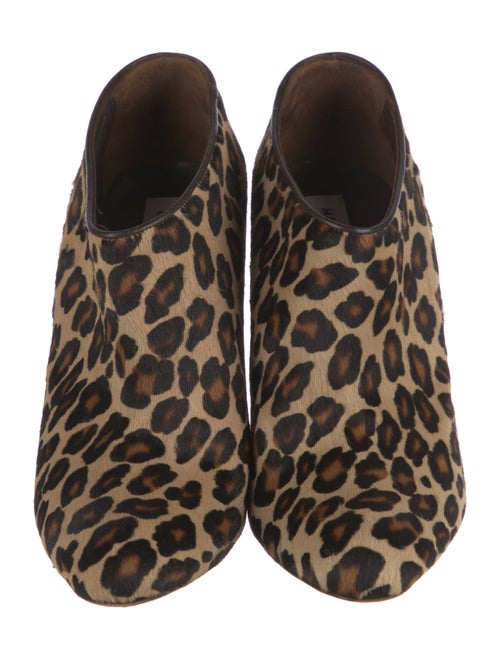 Manolo Blahnik Ponyhair Animal Print Boots
