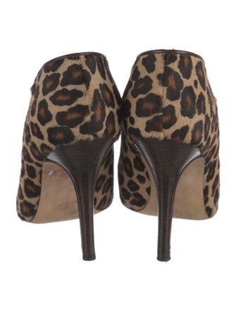 Manolo Blahnik Ponyhair Animal Print Boots