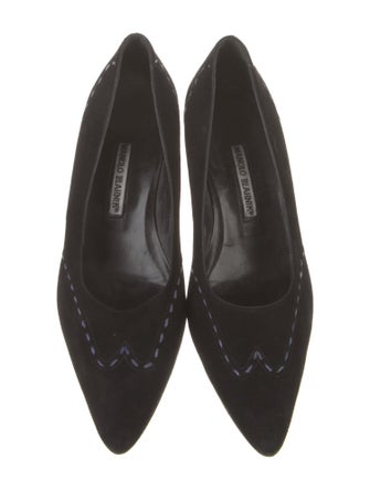 Manolo Blahnik Suede Pumps