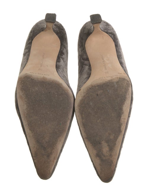 Manolo Blahnik Velvet Animal Print Pumps