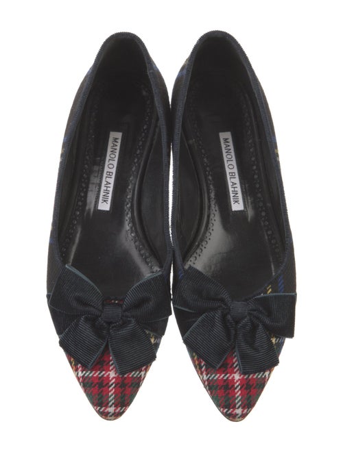 Manolo Blahnik Printed Ballet Flats