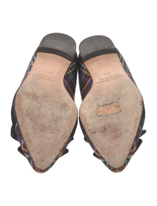 Manolo Blahnik Printed Ballet Flats