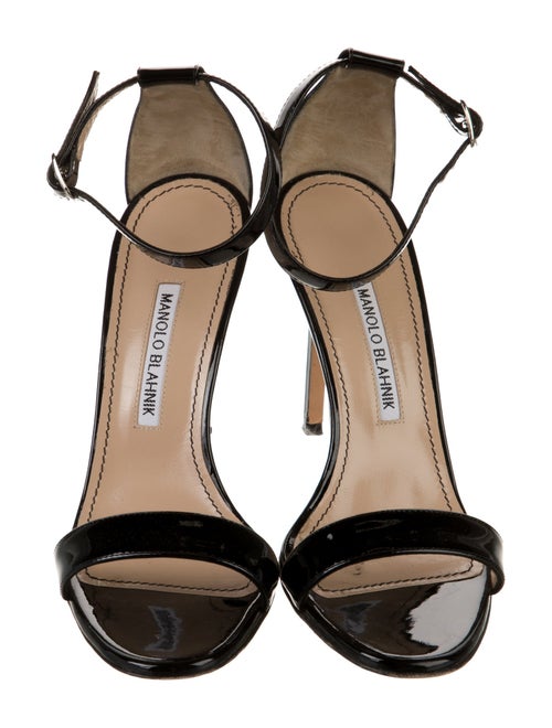 Manolo Blahnik Patent Leather Sandals